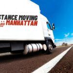 Long Distance Moving: Why Hiring Professionals Is Worth The Investment 5 Long-distance moving truck from 5 Stars Movers driving on a highway in Manhattan, showcasing reliable moving services for residential and commercial relocations.