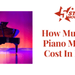The Top 10 Piano Moving Services For Your Next Move 1 A black grand piano with a matching stool, set against a vibrant purple and pink backdrop, highlighting the question of piano moving costs in NYC.